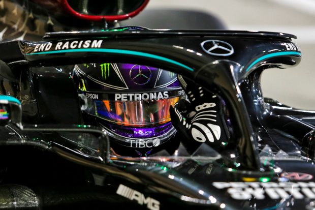 F1 car Halo Lewis Hamilton Mercedes Bahrain GP 2020