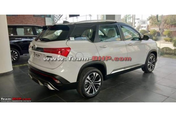 MG Hector facelift rear