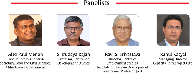 THINC Migration, Indian Express event, Jharkhand CM Hemant Soren, Alex Paul Menon, S. Irudaya Rajan, Ravi S. Srivastava, Rahul Katyal