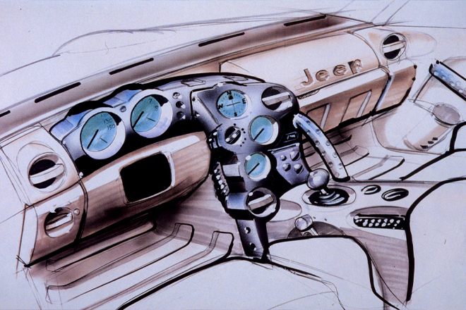 Jeep Jeepster concept sketch