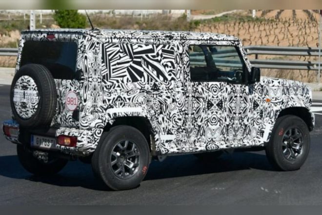Suzuki Jimny Long Wheelbase Spy Shot Rear Right