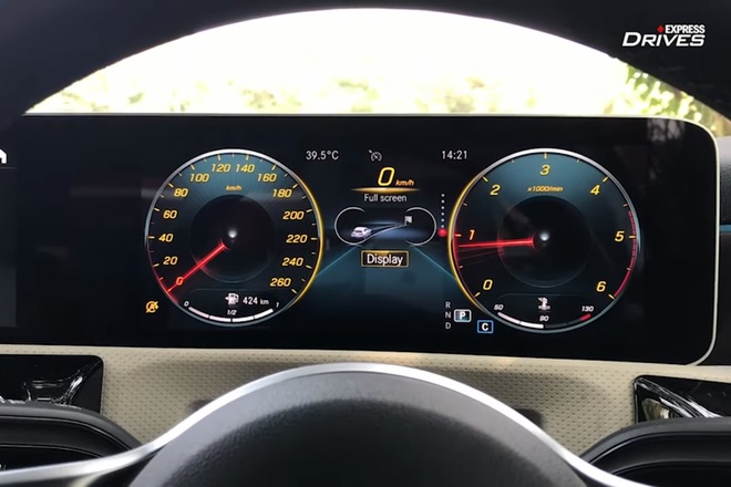 Mercedes Benz A Class digital instrument cluster