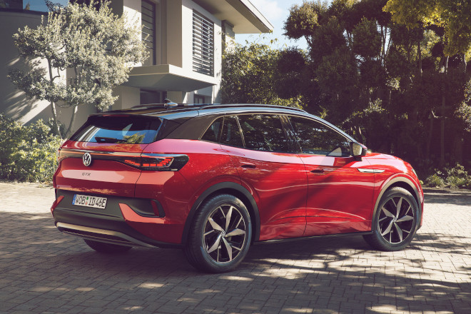 Volkswagen ID.4 GTX red rear