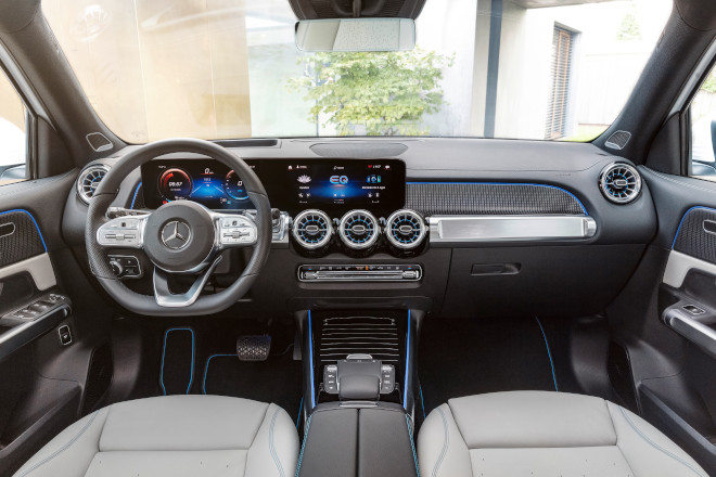 Mercedes-Benz EQB interior dashboard and touchscreen