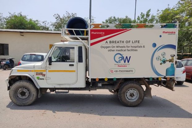 mahindra oxygen on wheels delhi