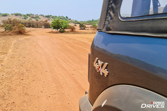 Mahindra Thar has a capable 4x4 system