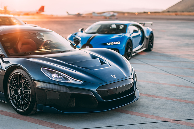 Rimac Nevera and Bugatti Chiron